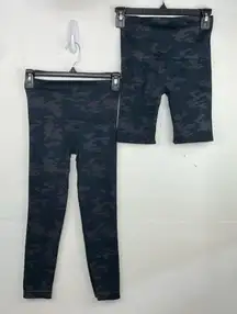 Spanx Bundle Seamless Shaping Leggings and Shorts Cameo size Small