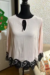 Haute Monde Pink Blouse - Size L