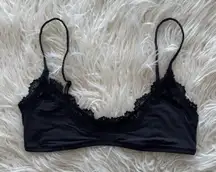 Skim Fits Everybody Lace Scoop Bralette Onyx Size Small