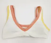 L*Space Lala Bikini Top Cream Yellow Orange Size Medium