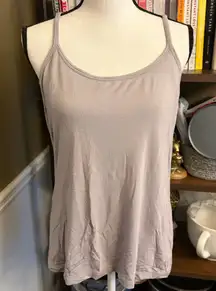 Apt. 9 Women's Grey Sleep Tank with Built in Bra
