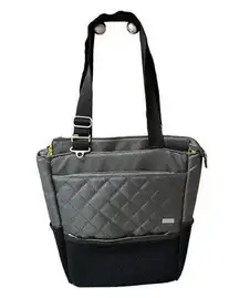 Macally Gray Quilted Computer Tote Bag