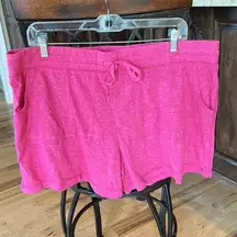 Shorts Knit Elastic Drawstring Athletic Works Womens 2XL New