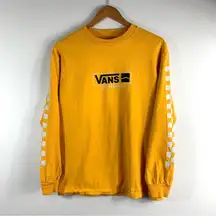 Vans  Yellow Checkered Long Sleeve