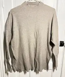 Tan/Gray Women's Altar’d State Sweater, high neckline, long sleeve Size Large