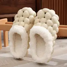 Unisex FUN Bubble Slippers,Fuzzy Plush Lining Non-slip,For Indoor/Outdoor Use 9