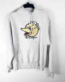 CHAMPION x SESAME STREET Gray Long Sleeve Kangaroo Pocket Hoodie Sweatshirt