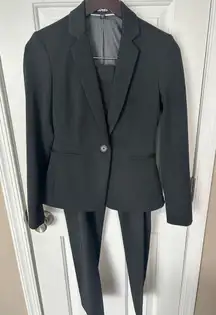 Express pant suit black work attire professional size blazer size 00 pants sz 0R