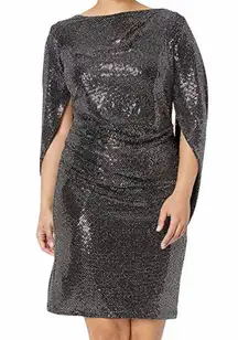 Sparkly Drape Back Dress