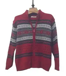 Carolyn Taylor Christmas zip up cardigan jacket