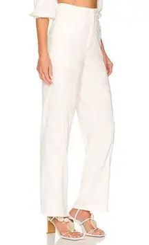 Rag and Bone  Trouser Pant White XS Baggy Belt Archetype Roxie Designer $375 NEW