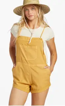 Billabong Golden Yellow Romper NWT size large