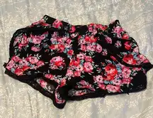 Charlotte Russe Black floral S  shorts