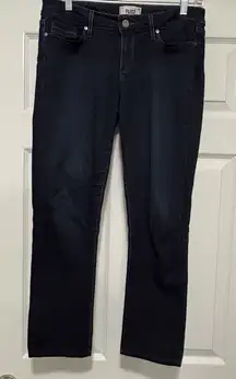 Paige Jeans Womens 29 Manhattan Dark Blue Indigo Wash Bootcut Stretch Denim