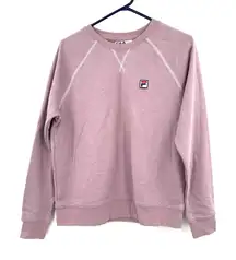 Fila‎ Size Medium Sweater Dusty Pink Crew Neck Pullover Preppy Casual Winter
