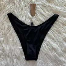 Skims Swim Cheeky Tanga Bottom Onyx Size Large