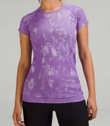 Lululemon Swiftly Tech marble Short Sleeve Shirt