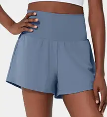 Halara Super High Waisted Back Pocket & Side Hidden Pocket 2-in-1 Yoga Shorts XS