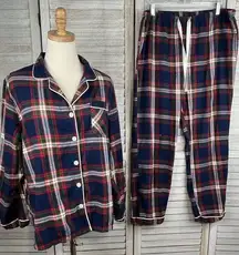 GILLIGAN & O'MALLEY 100% Cotton Plaid Pajamas-Large