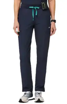 FIGS Navy Blue Yola FREEx Skinny Scrub Pants 2.0 Pull-On Lined Women's Large