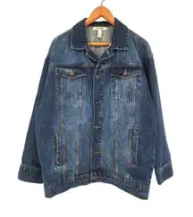 Refuge Over-Sized Denim Jacket Unisex Size Medium