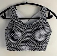 Lululemon Enlite Bra Monochromic Black Running Ultralu Fabric Sports Bra 34E DD