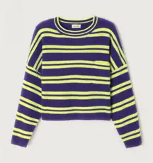 AMERICAN‎ VINTAGE WOMEN'S JUMPER RAXOW PURPLE/YELLOW M/L