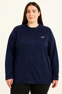 Nike Women's Dri-Fit Golf Jacket UPF 40+ Navy Blue Size XXL NWT!!