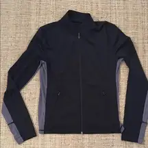 Line in the Sand Everywhere Jacket Swim Material Large Recycled Black Gray