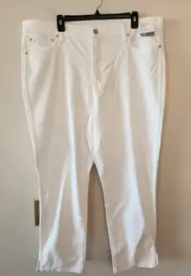 Gap vintage slim high rise white jeans size 20 regular