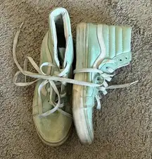 Mink green high rise Vans 8.5