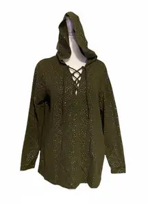 Lightweight Army Green w/ Gold Spots Hoodie