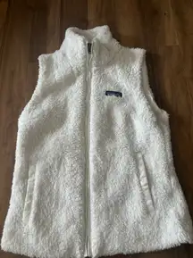 Fluffy White Vest