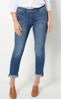 NYDJ Sheri Slim Jeans In Bluewell Wash Size 18 Stretch Lift Tuck Technology