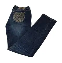 Womens Grace in LA Embellished Denim Jeans Size 11  ‎ (M19)