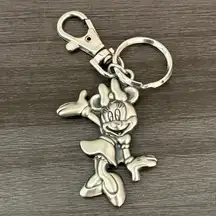 Disney Minnie Mouse Keychain Metal Key Ring