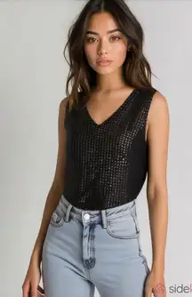 Vintage 90s Joseph A sparkling sequin sweater