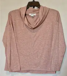 Workshop Republic Sweater Cowl neck PinkTop Size L Very Soft