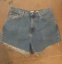 Calvin Klein Raw Hem Denim Shorts 