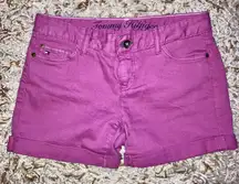 Purple Jean Shorts