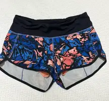 Lululemon speed short in paint storm harbor  