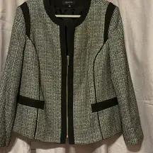 Jones New York Black and White Women's Jacket Blazer size 18 W