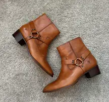 Frye Tan Mini Boots