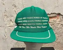 Vintage 80s Two-Strap Three Kinds Of People Wonder What Happened Snapback Hat