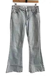 RSQ Womens Light Wash Low Rise Flare Jeans Size 27