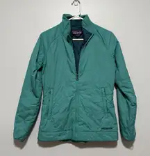 Patagonia Teal Green Softshell Quilted Jacket Size XS