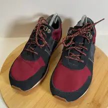 Teva Woman 9 Red Blue Retro Highside '84 Sneakers Suede Low Top Gorpcore Casual