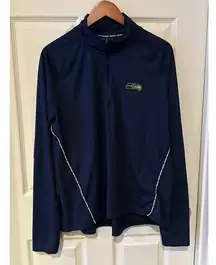 Women’s Seahawks half zip, long sleeve Jersey Sz XL