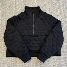 Quilted Funnel Neck Scuba