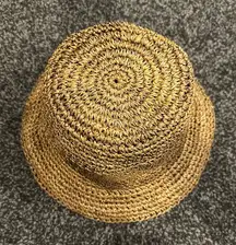 Woven Straw Bucket Hat - summer hat